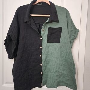 5/$30 SHEIN Colorblock Shirt Size 4X